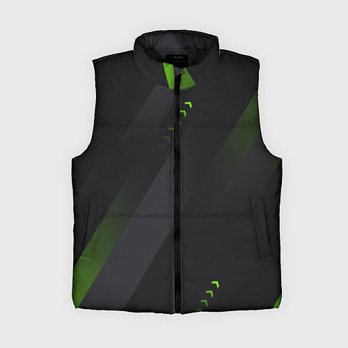 Женский жилет Color black green / 3D-Черный – фото 1
