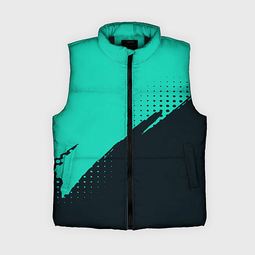 Женский жилет Color black light blue / 3D-Черный – фото 1