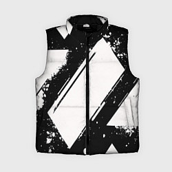 Женский жилет Color black white, цвет: 3D-черный