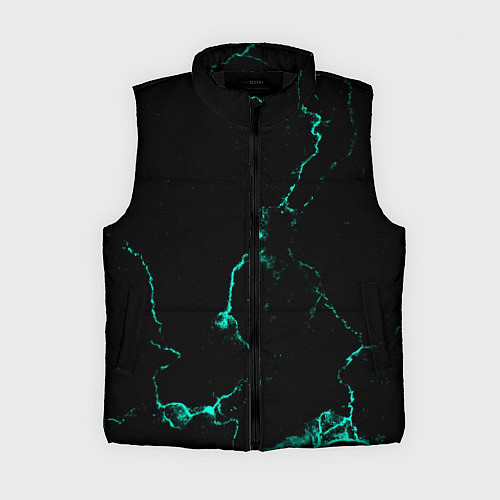Женский жилет Color black turquoise / 3D-Черный – фото 1