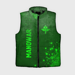 Женский жилет Manowar - green gradient вертикально