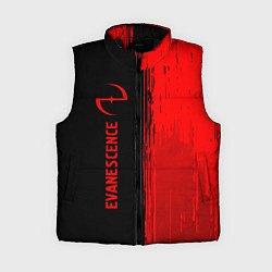 Женский жилет Evanescence - red gradient по-вертикали, цвет: 3D-черный