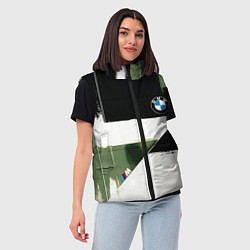 Женский жилет BMW логотип, цвет: 3D-черный — фото 2