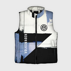 Женский жилет Volkswagen логотип, цвет: 3D-черный