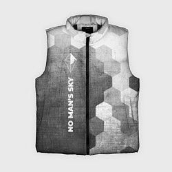 Женский жилет No Mans Sky - grey gradient по-вертикали
