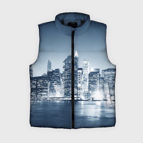Женский жилет New York город / 3D-Черный – фото 1