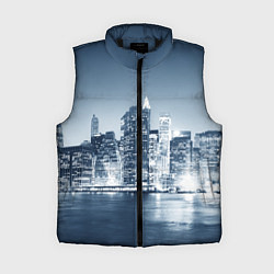 Женский жилет New York город, цвет: 3D-черный