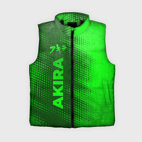 Женский жилет Akira - green gradient по-вертикали / 3D-Черный – фото 1