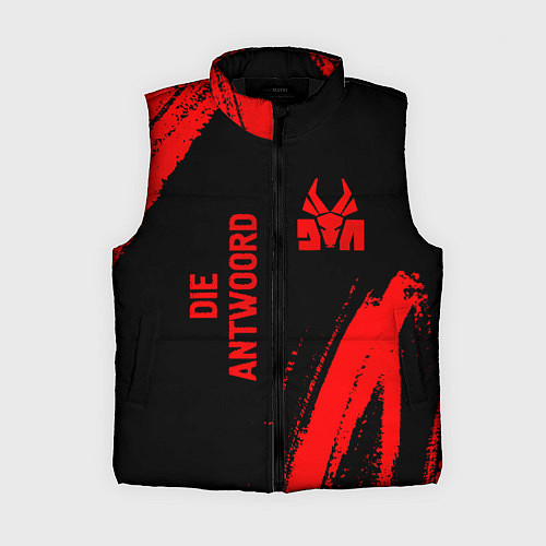 Женский жилет Die Antwoord - red gradient вертикально / 3D-Черный – фото 1