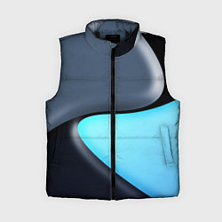 Женский жилет Разноцветный, цвет: 3D-черный