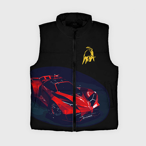 Женский жилет Lamborghini Diverso - motorsport / 3D-Черный – фото 1