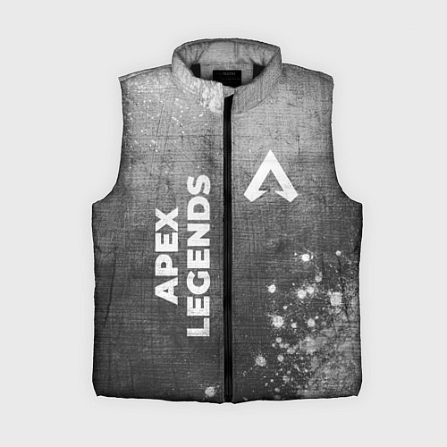 Женский жилет Apex Legends - grey gradient вертикально / 3D-Черный – фото 1