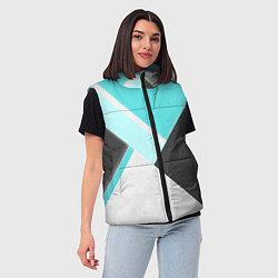 Женский жилет Color black blue, цвет: 3D-черный — фото 2