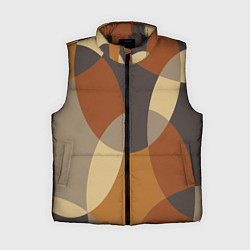 Женский жилет Графические цветные текстуры и паттерны, цвет: 3D-черный