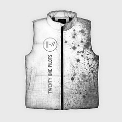 Женский жилет Twenty One Pilots - white gradient по-вертикали, цвет: 3D-черный