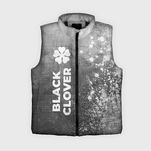 Женский жилет Black Clover - grey gradient по-вертикали / 3D-Черный – фото 1
