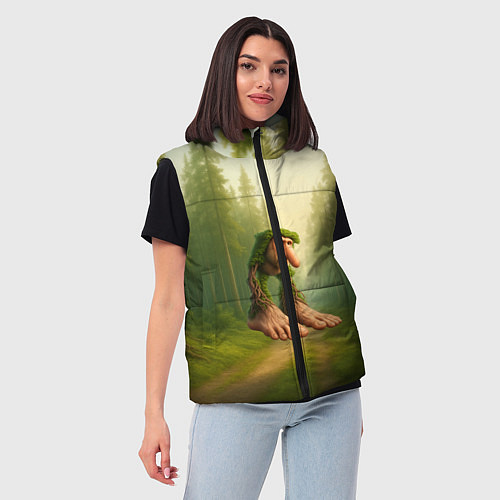 Женский жилет Патапим мем / 3D-Красный – фото 3