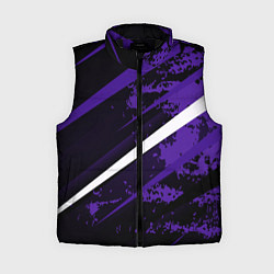 Женский жилет Color black purple line, цвет: 3D-черный