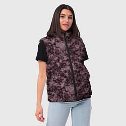 Женский жилет Горький шоколад мраморный узор, цвет: 3D-черный — фото 2