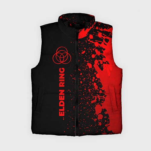 Женский жилет Elden Ring - red gradient по-вертикали / 3D-Черный – фото 1