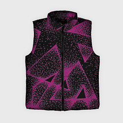 Женский жилет The triangle is pink, цвет: 3D-черный