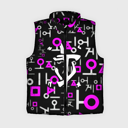 Женский жилет Doom неоновый паттерн / 3D-Черный – фото 1