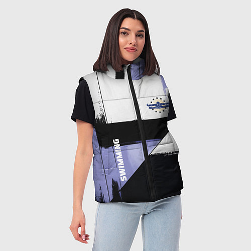Женский жилет Плавание спортивное / 3D-Светло-серый – фото 3
