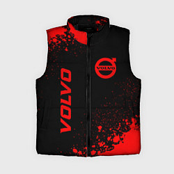 Женский жилет Volvo - red gradient вертикально, цвет: 3D-черный
