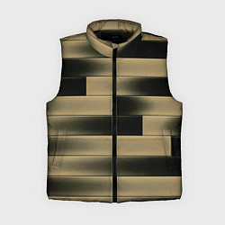 Женский жилет Color yellow square, цвет: 3D-черный