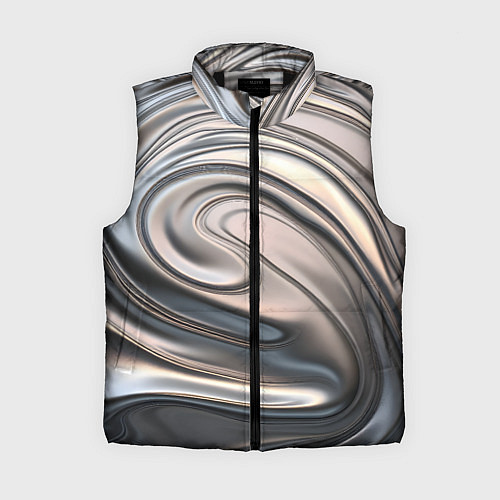 Женский жилет Расплавленный металл / 3D-Черный – фото 1