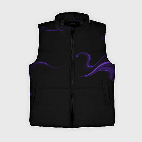 Женский жилет The color purple is an abstraction / 3D-Черный – фото 1