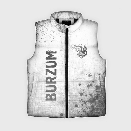 Женский жилет Burzum - white gradient вертикально / 3D-Черный – фото 1