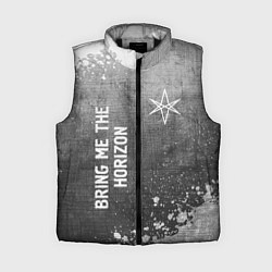 Женский жилет Bring Me the Horizon - grey gradient вертикально, цвет: 3D-черный