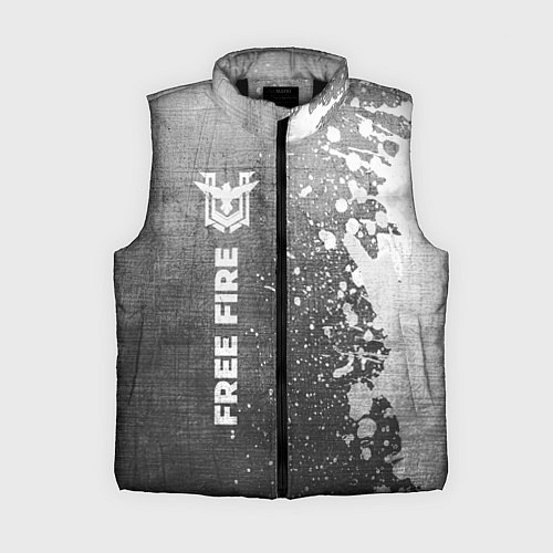 Женский жилет Free Fire - grey gradient по-вертикали / 3D-Черный – фото 1