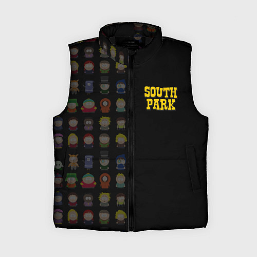 Женский жилет South park half pattern / 3D-Черный – фото 1