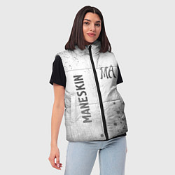 Женский жилет Maneskin - white gradient вертикально, цвет: 3D-черный — фото 2