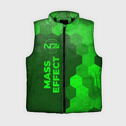 Женский жилет Mass Effect - green gradient по-вертикали