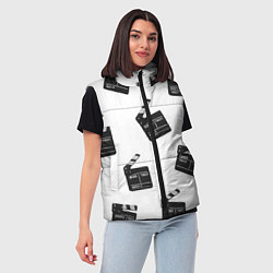 Женский жилет Съёмочная хлопушка, цвет: 3D-черный — фото 2