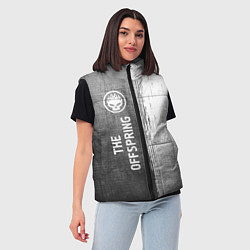 Женский жилет The Offspring - grey gradient по-вертикали, цвет: 3D-черный — фото 2