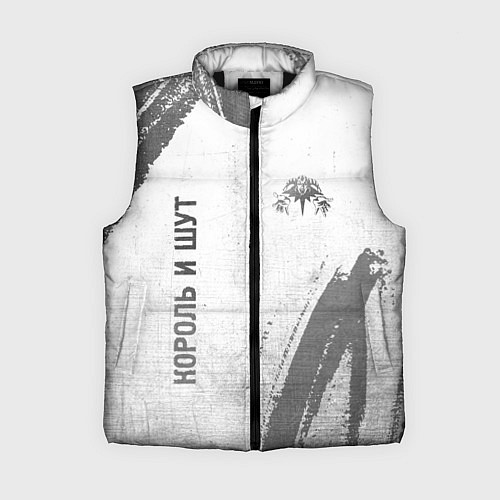 Женский жилет Король и Шут - white gradient вертикально / 3D-Черный – фото 1