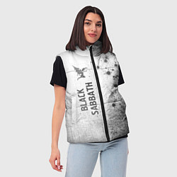 Женский жилет Black Sabbath - white gradient по-вертикали, цвет: 3D-черный — фото 2