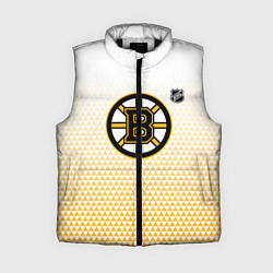 Женский жилет Бостон Брюинз - светлый градиент, цвет: 3D-черный