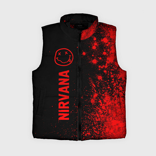 Женский жилет Nirvana - red gradient по-вертикали / 3D-Черный – фото 1