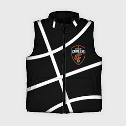 Женский жилет Кливленд Кавальерс текстура мяча, цвет: 3D-черный