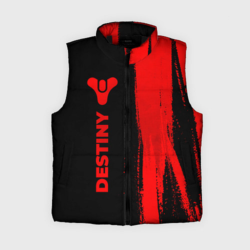 Женский жилет Destiny - red gradient по-вертикали / 3D-Черный – фото 1