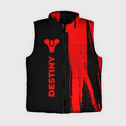 Женский жилет Destiny - red gradient по-вертикали, цвет: 3D-черный