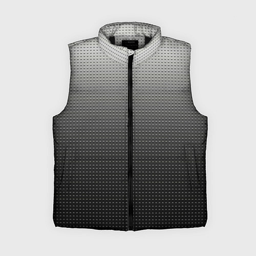 Женский жилет Градиент металлический тёмно-серый / 3D-Черный – фото 1