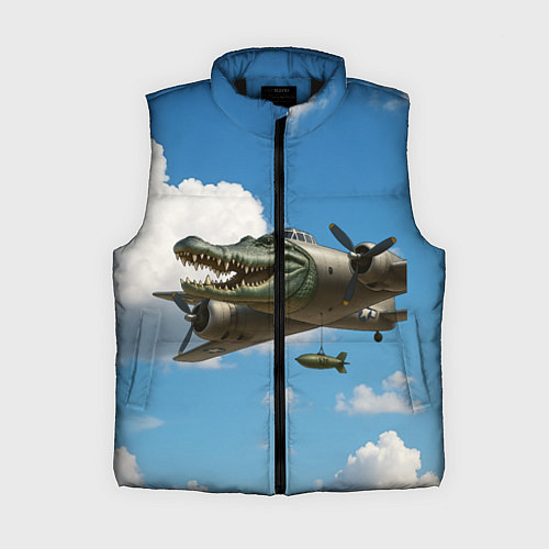 Женский жилет Бомбардиро крокодило / 3D-Черный – фото 1