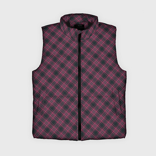 Женский жилет Tartan / 3D-Черный – фото 1