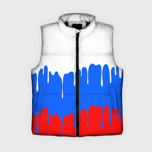 Женский жилет Патриот - флаг / 3D-Черный – фото 1